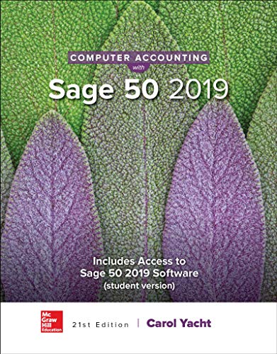 Computer accounting with Sage 50 2019 [formerly Peachtree]